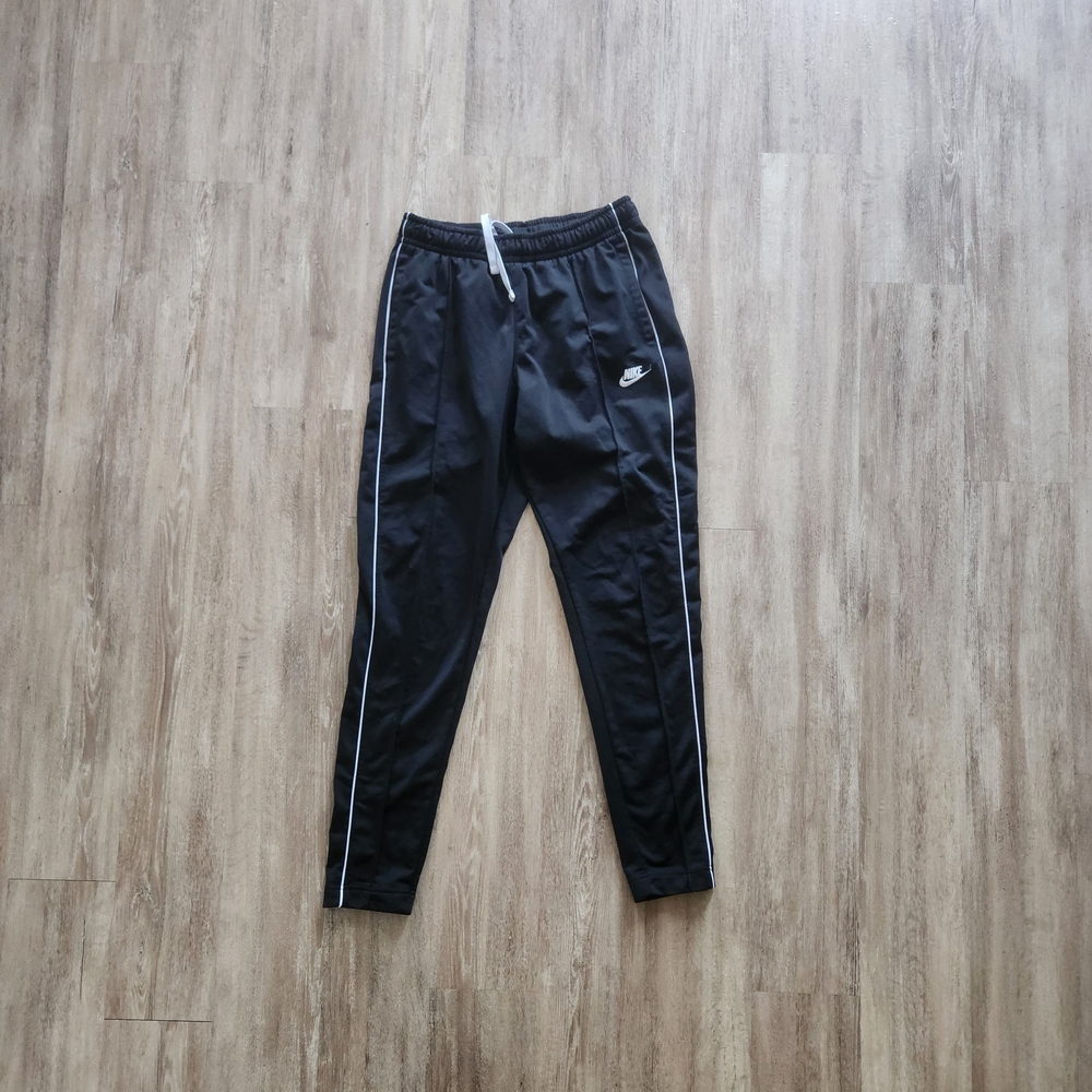 Nike Kids Black Joggers with White Accents